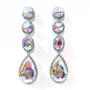 Cherryl’s Jewelry - Gorgeous AB Crystal Special Occasion Drop Earrings Cherryl’s Jewelry - Gorgeous AB Crystal Special Occasion Drop Earrings